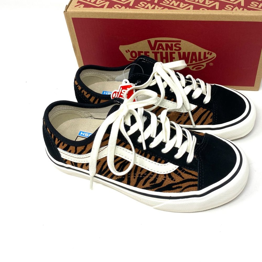 VANS Style 36 Decon SF Sneaker Women Size Animal Stripes Brown Suede VN0A5HYR9ZY - Picture 7 of 11